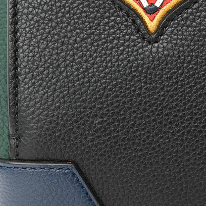 Christian Louboutin Grained Calfskin Embroidered Small Eloise Tote Black Multicolor 12 of 16