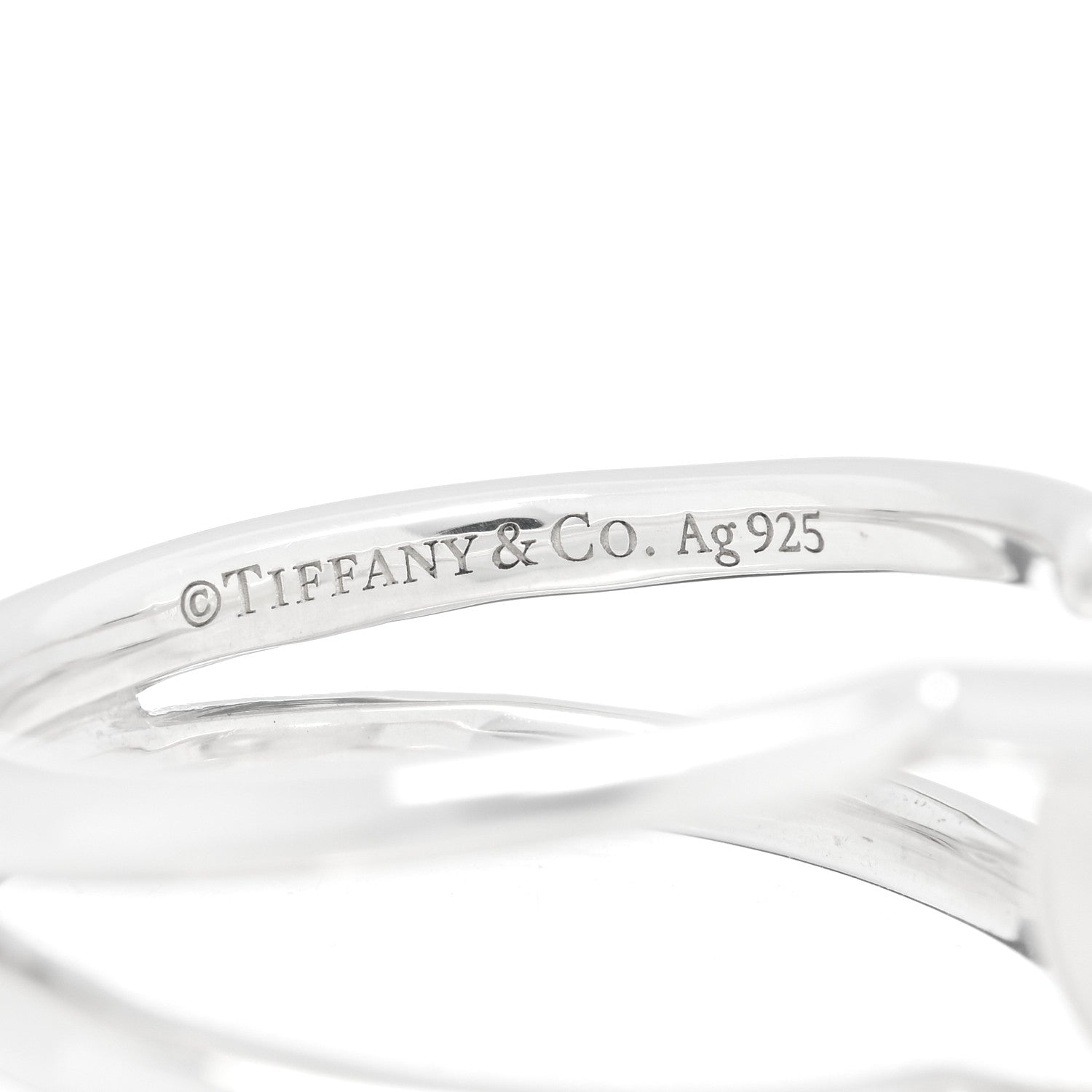 Tiffany Sterling Silver Pearl HardWear Ring 52 6 4 of 4