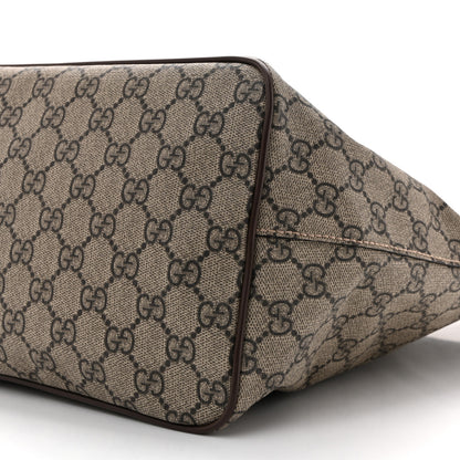 Gucci Soft GG Supreme Monogram Courrier Medium Crossbody Tote Beige New Acero 10 of 14