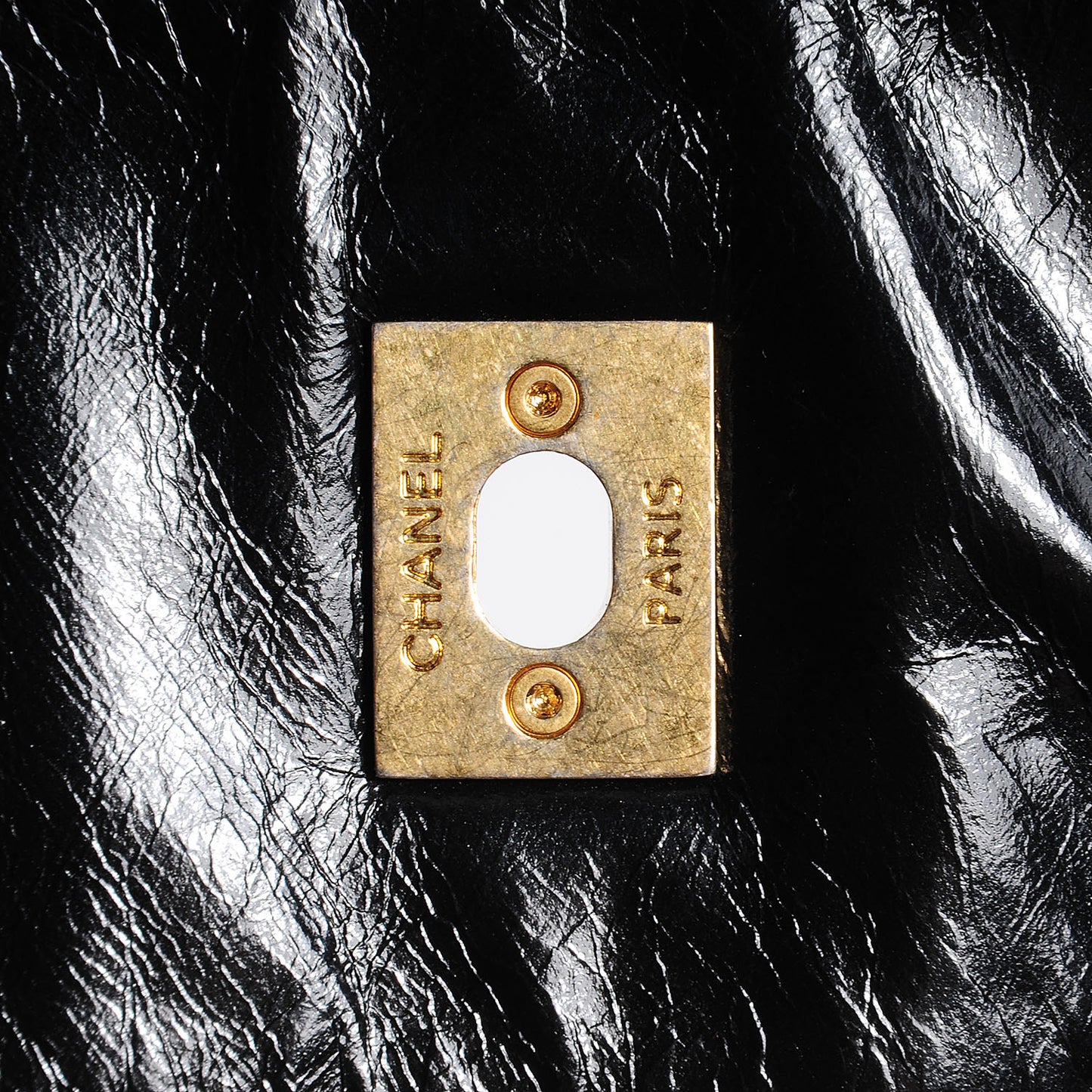 Iridescent Calfskin Small In The Mix Tote Black
