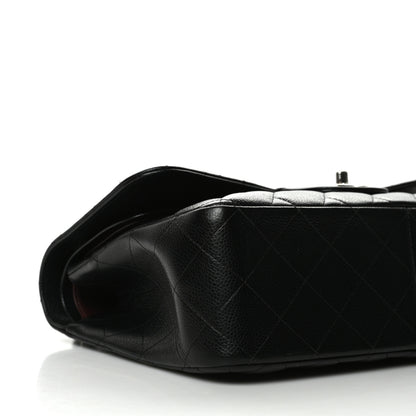 Chanel Caviar Quilted Jumbo Double Flap Black 6 of 13