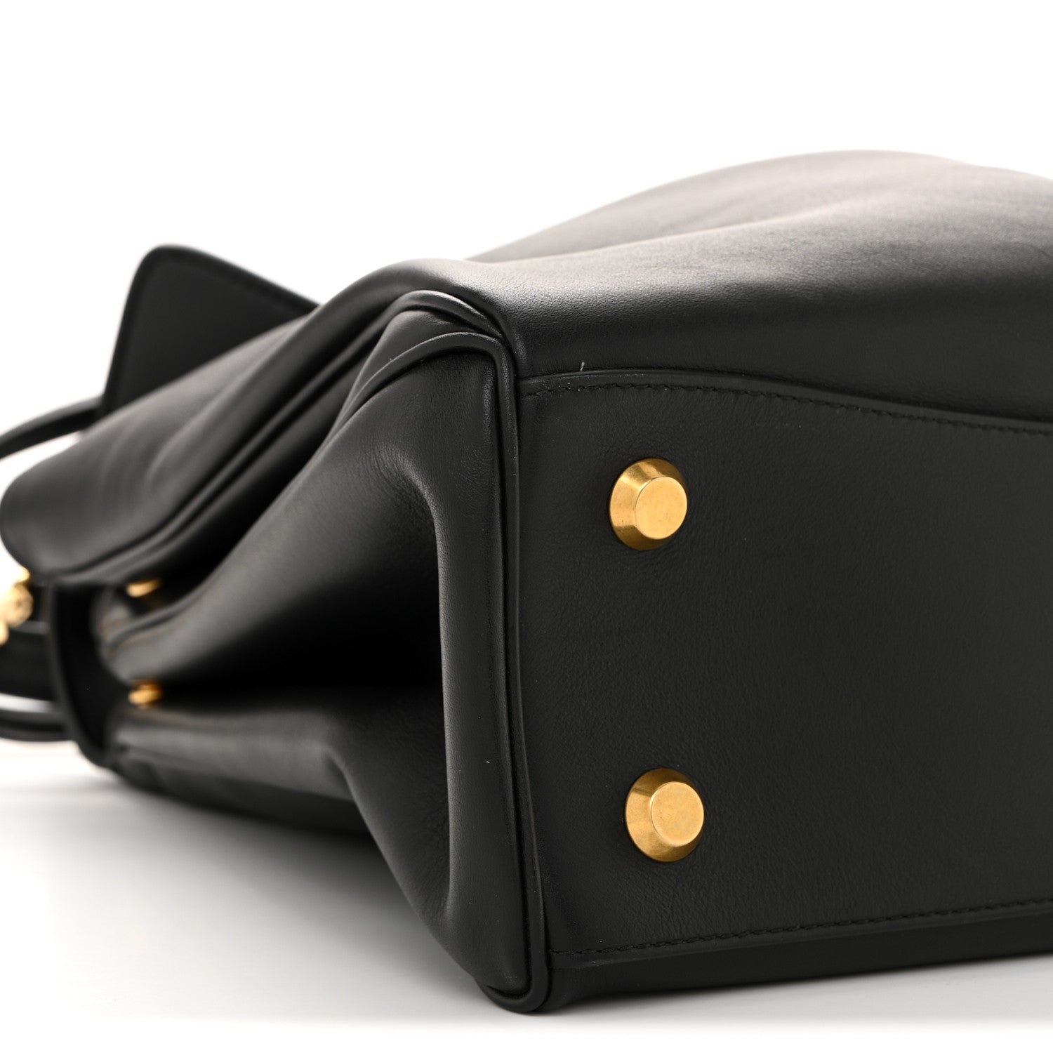 Balenciaga Natural Smooth Calfskin Medium Rodeo Top Handle Handbag Black 8 of 11