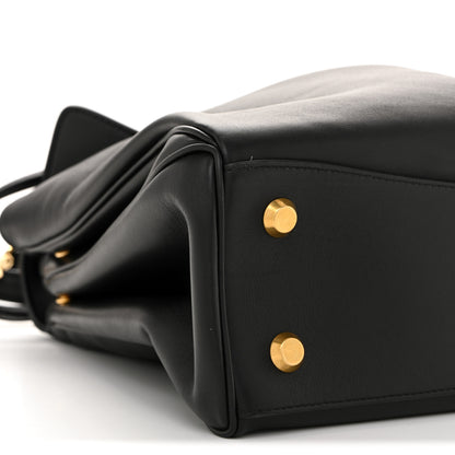 Balenciaga Natural Smooth Calfskin Medium Rodeo Top Handle Handbag Black 8 of 11