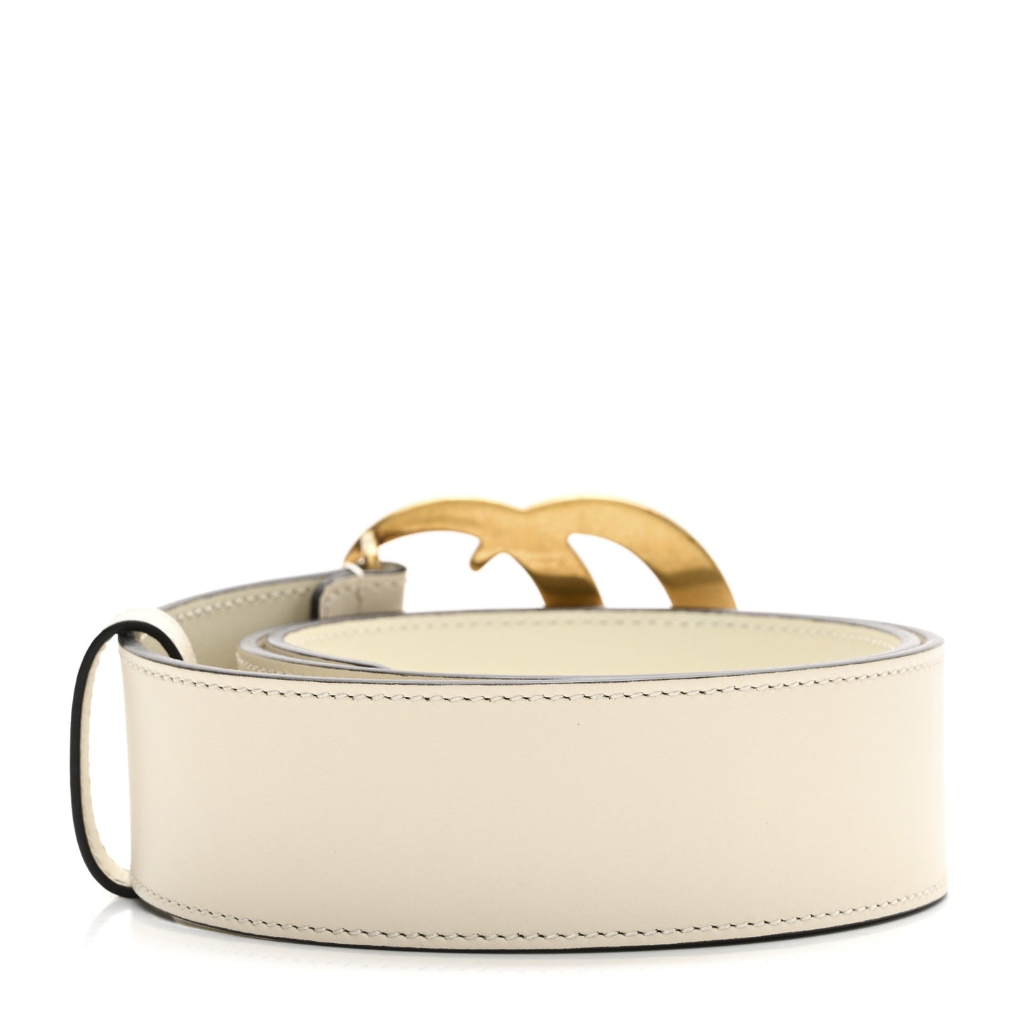 Calfskin Double G 40mm Belt 70 28 Mystic White