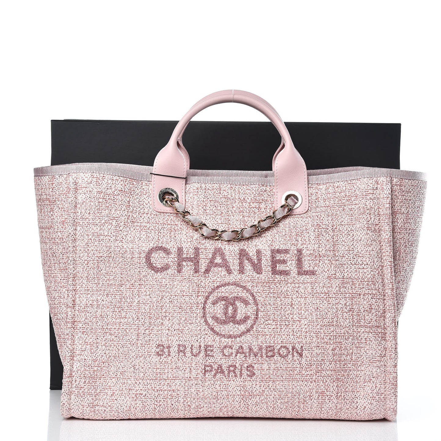 Canvas Large Deauville Tote Pink