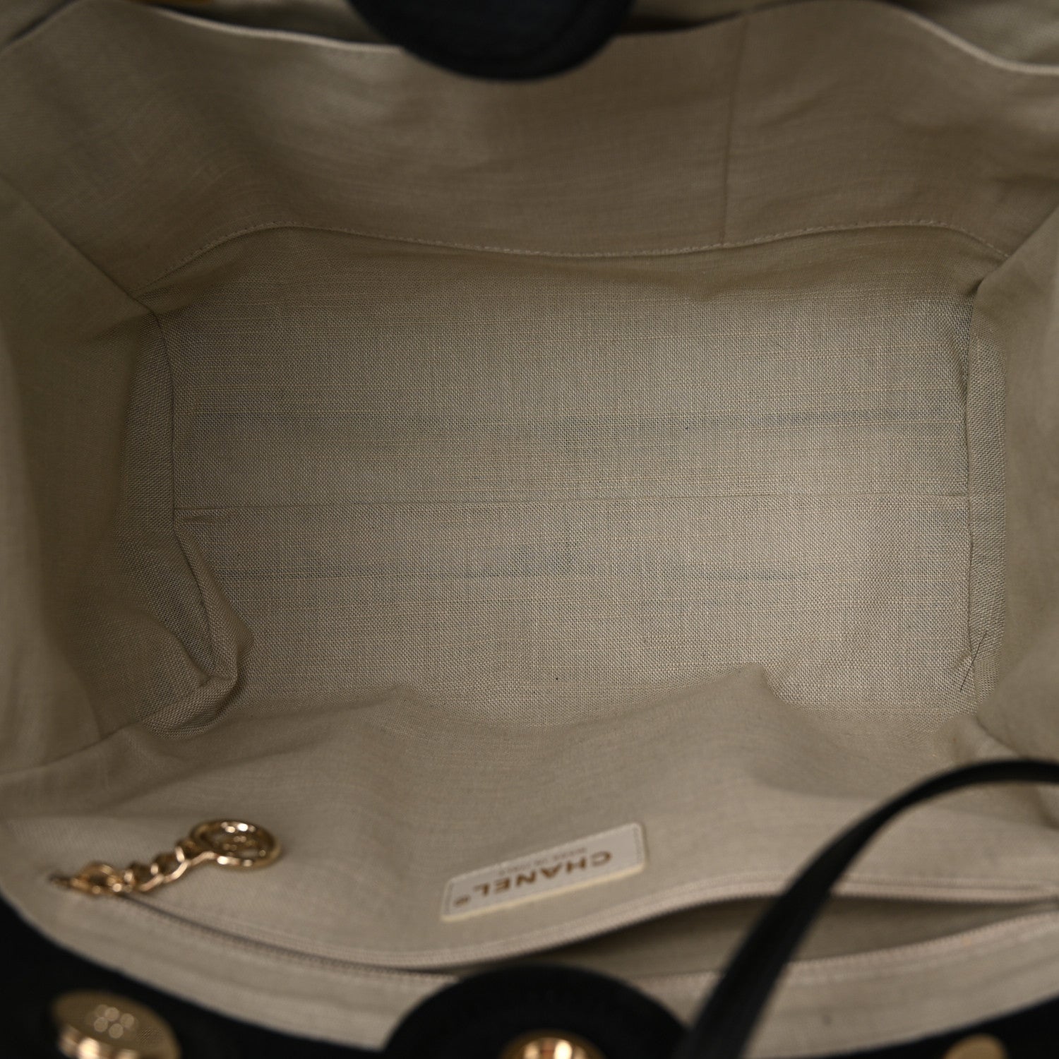 Chanel Mixed Fibers Small Deauville Tote Black 5 of 10