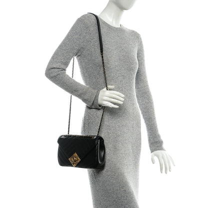 Chanel Lambskin Chevron Quilted Small Pyramid CC Flap Black 2 of 7