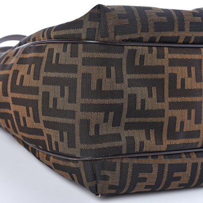 Fendi Zucca Small Chef Shopping Tote Tobacco Moro 5 of 11