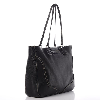 Valentino Garavani Grained Calfskin Tote Black 3 of 7