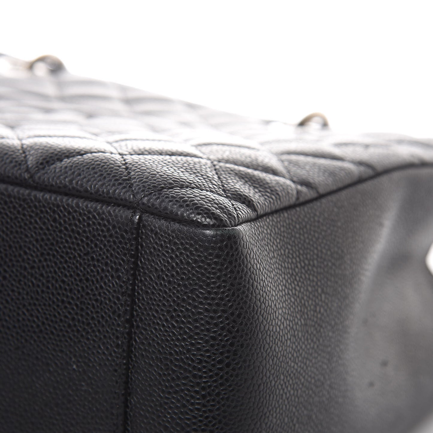 Caviar Quilted Grand Shopping Tote GST Black