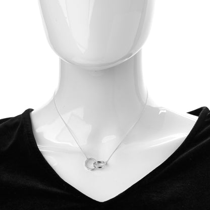 Tiffany Sterling Silver 1837 Interlocking Circles Pendant Necklace 2 of 6