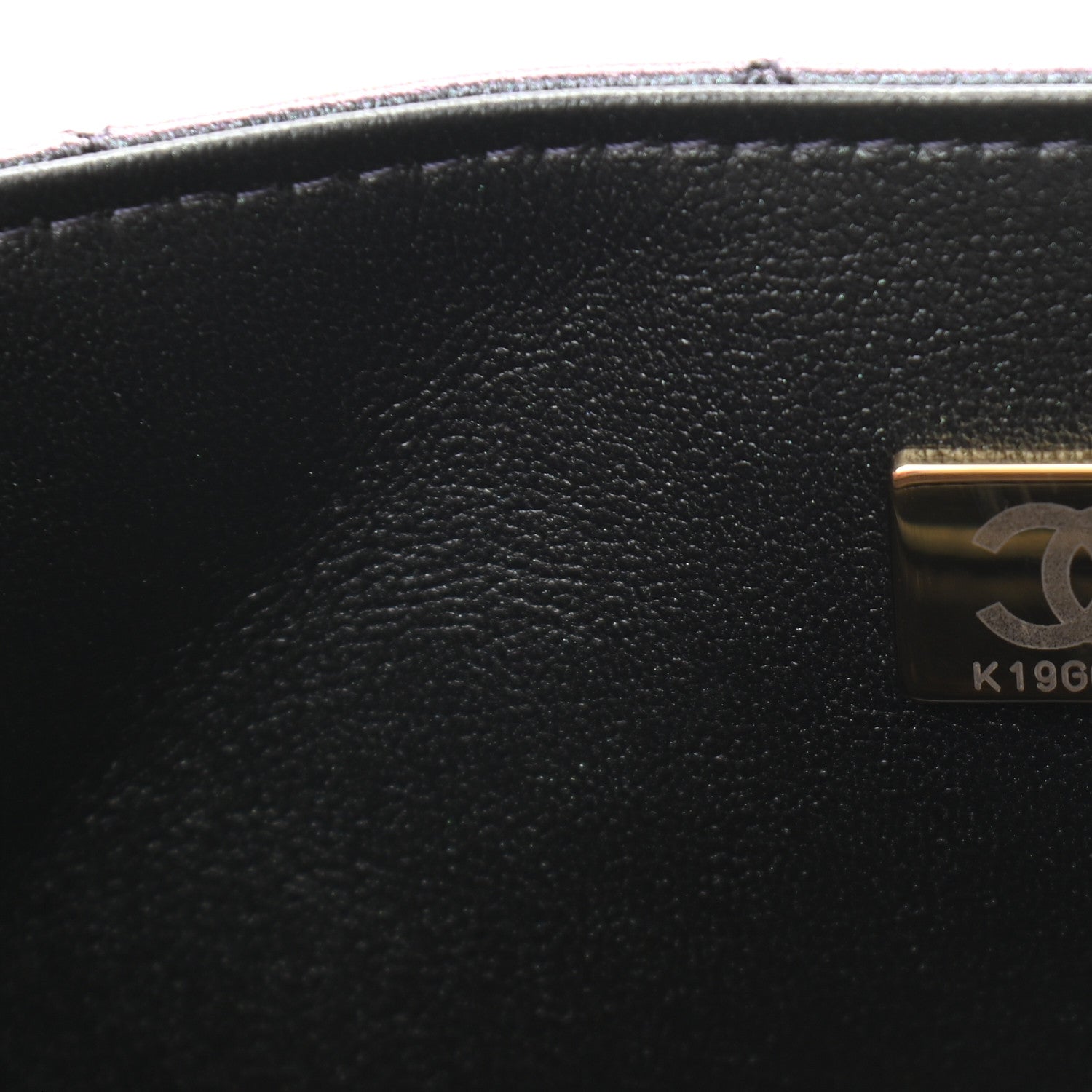 Chanel Iridescent Lambskin Quilted Mini Rectangular Flap Black 6 of 11