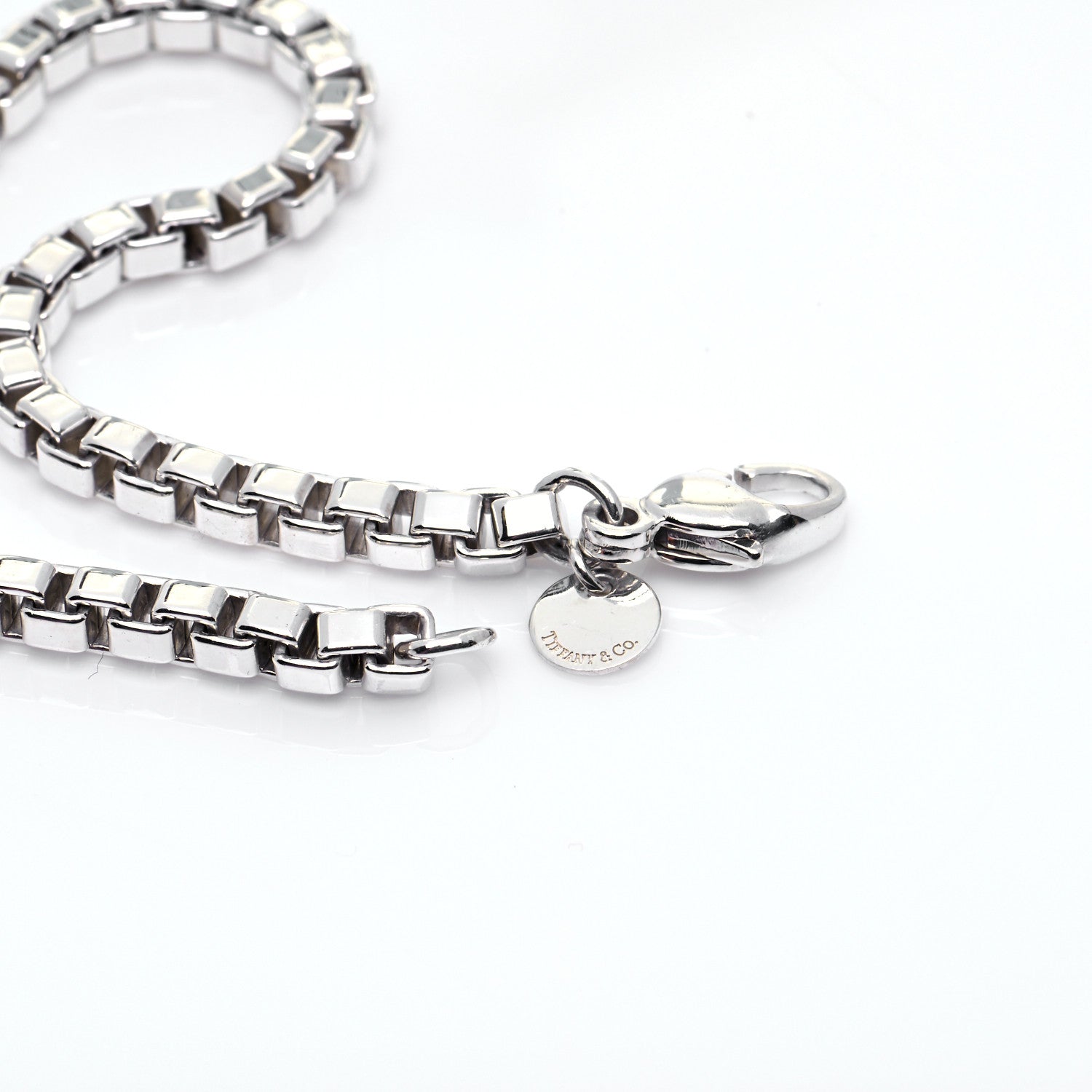Tiffany Sterling Silver 4mm Venetian Link Bracelet 5 of 5