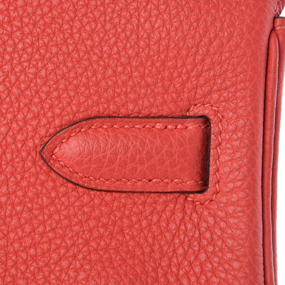 Hermes Togo Birkin 30 Rouge Pivoine 36 of 37