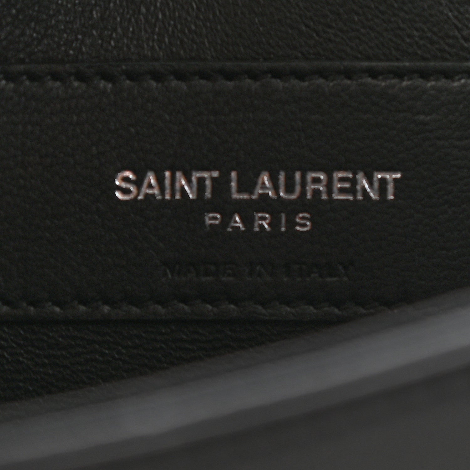 Saint Laurent Calfskin Studded Monogram Bag Black 7 of 10