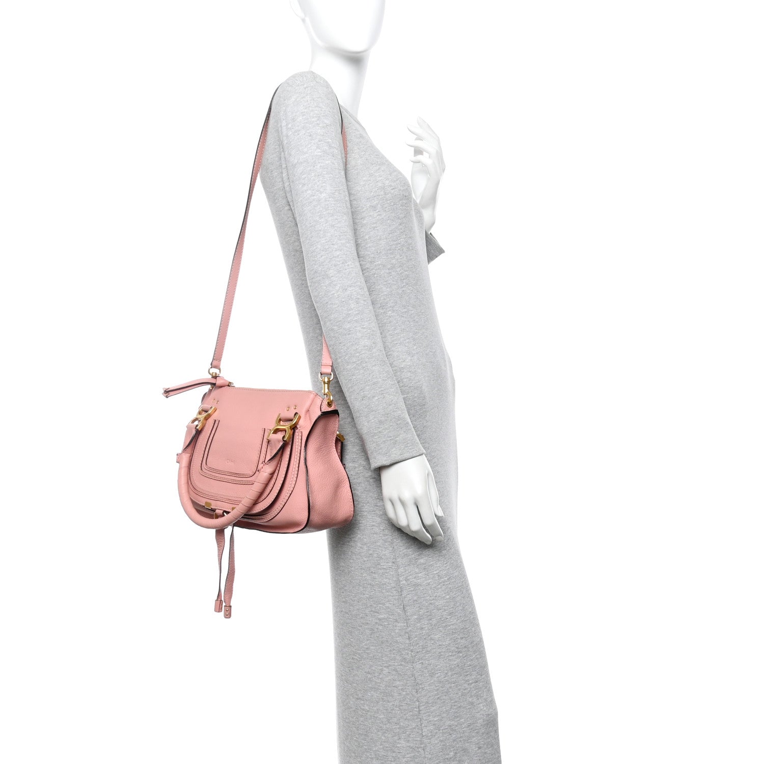 Chloe Calfskin Small Marcie Satchel Light Pink 2 of 10