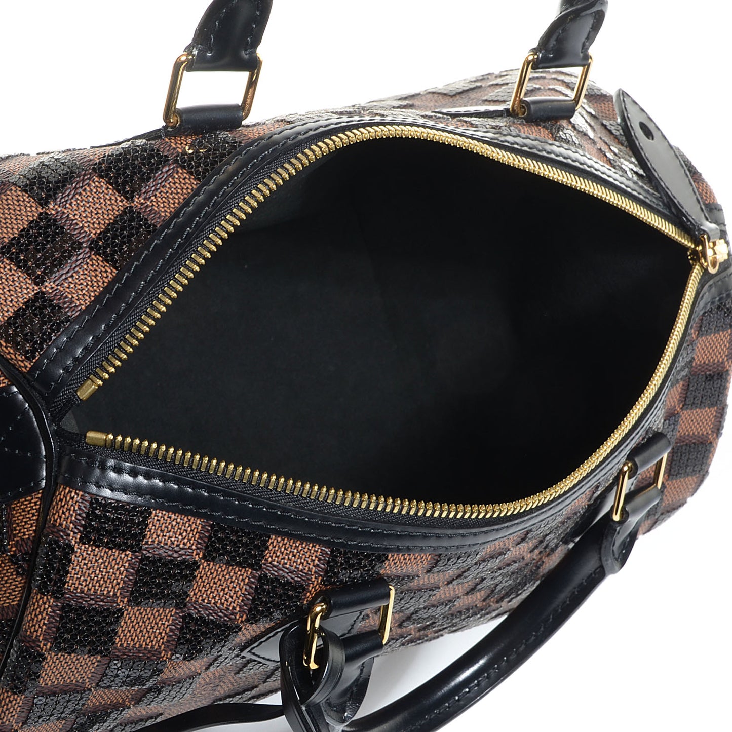 Damier Paillettes Speedy 30 Black
