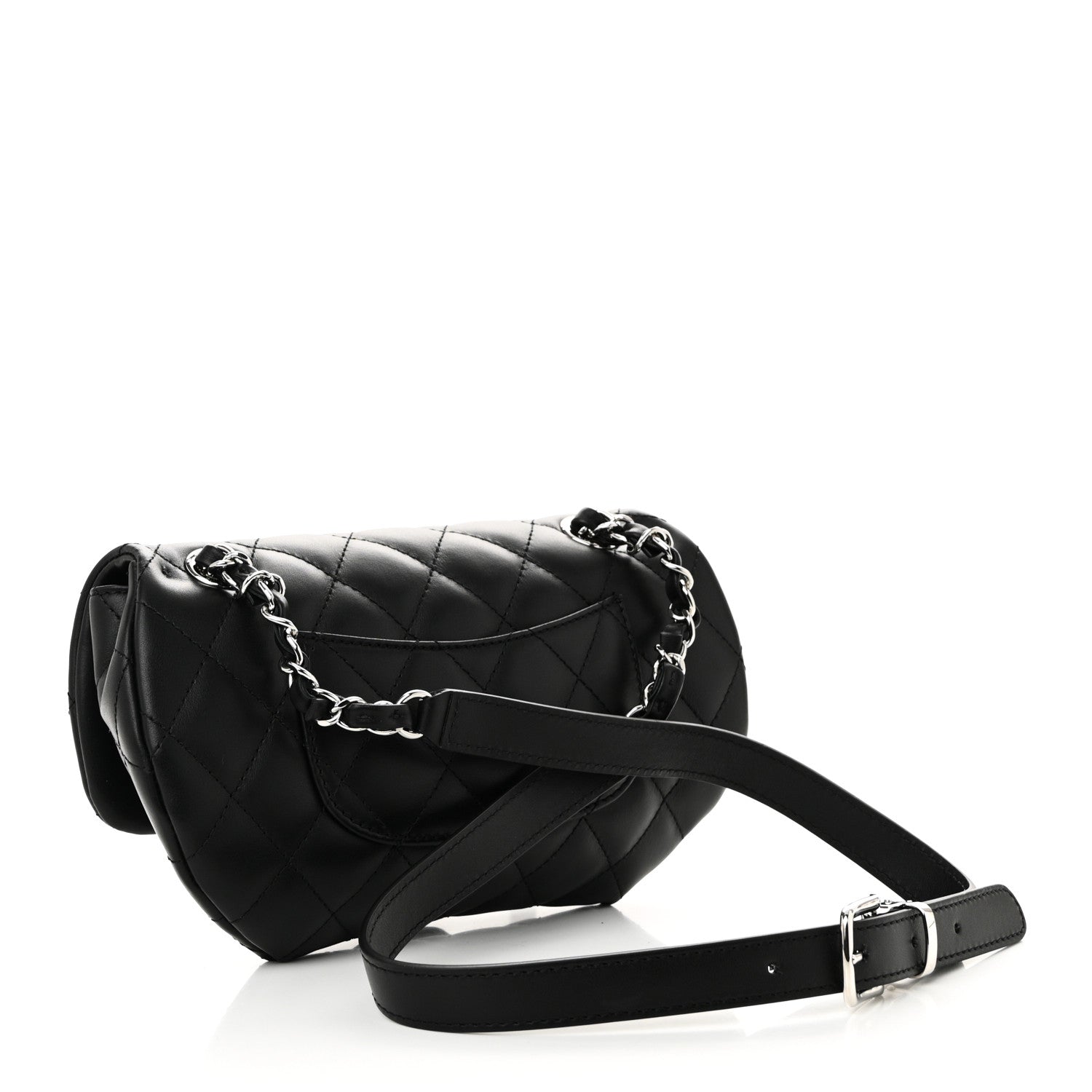 Chanel Calfskin Quilted CC Uniform Flap Belt Bag Black 3 of 10