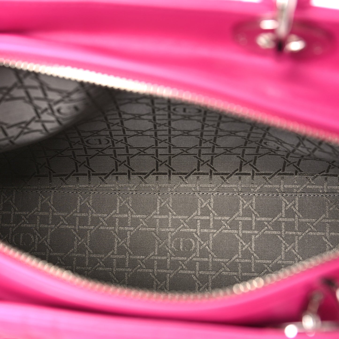 Lambskin Cannage Large Lady Dior Pink