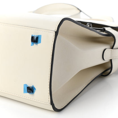 Delvaux Calfskin MM Tempete Satchel White 9 of 9