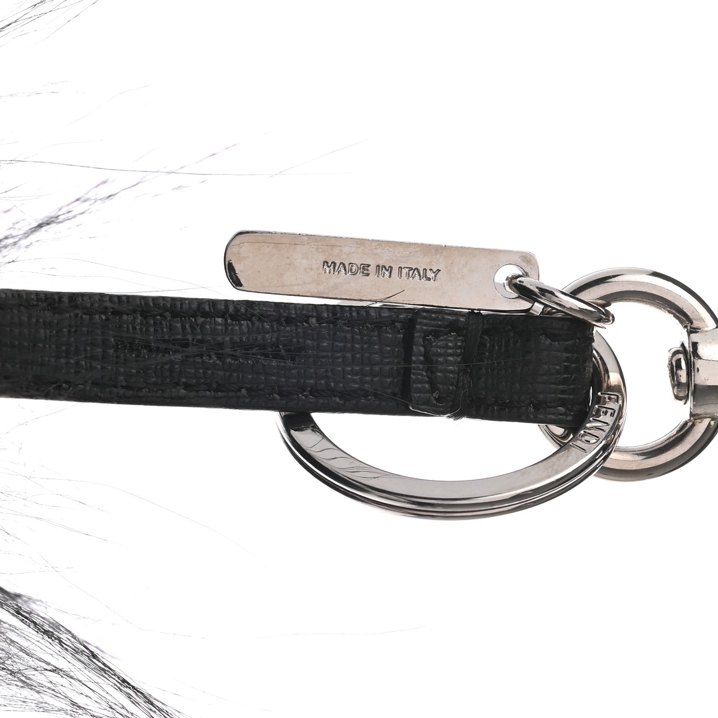 Vitello Elite Fox Goat Fur Igor Monster Bag Bug Cube Charm Rosso Black White