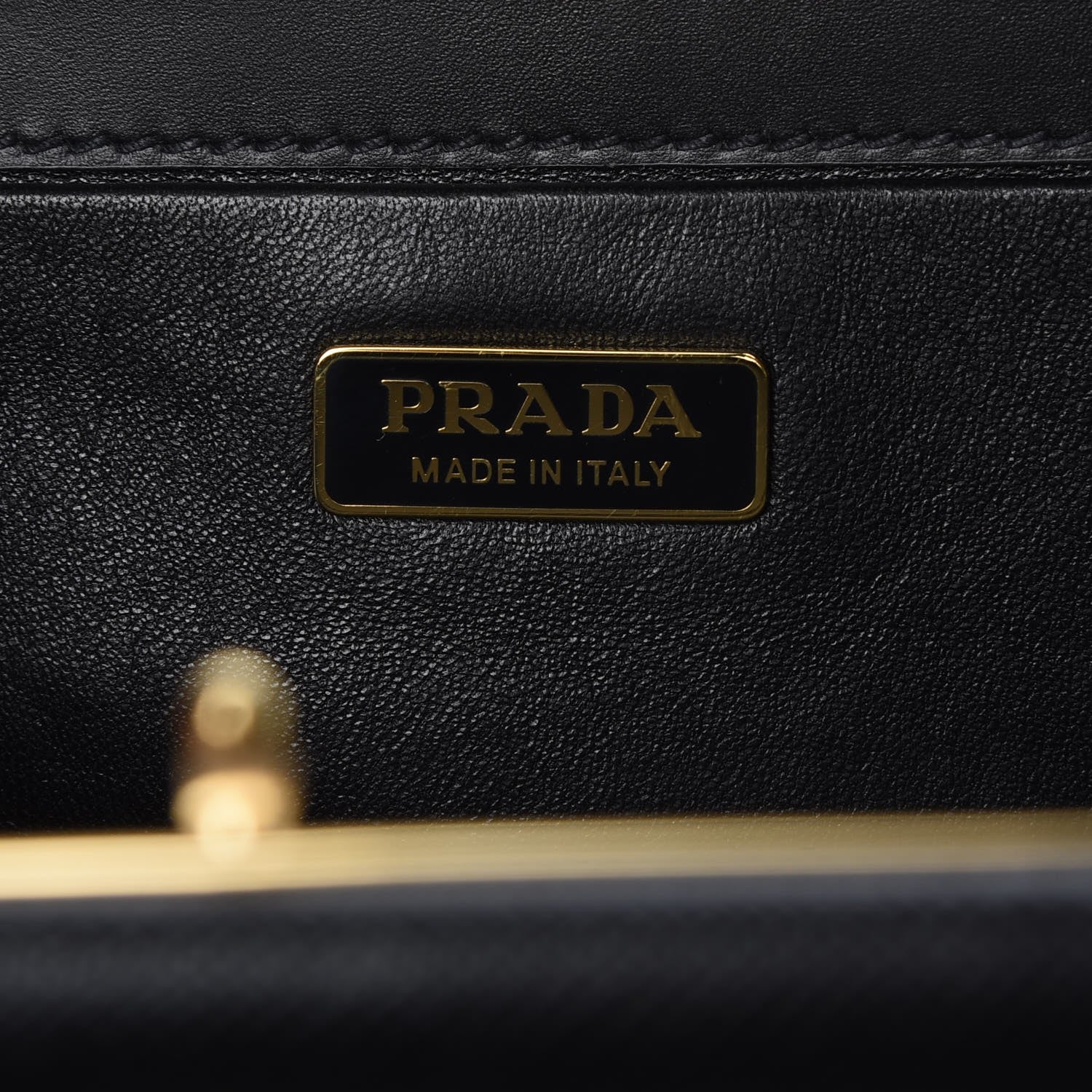 Prada Saffiano City Calf Light Frame Bag Nero Black 7 of 8
