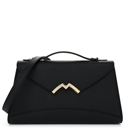 Moynat Carat Calfskin Gabrielle Clutch Black 1 of 10