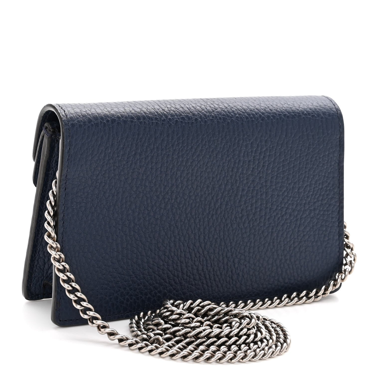 Gucci Dollar Calfskin Crystal Super Mini Dionysus Shoulder Bag Blue Agata Black Diamond 3 of 9