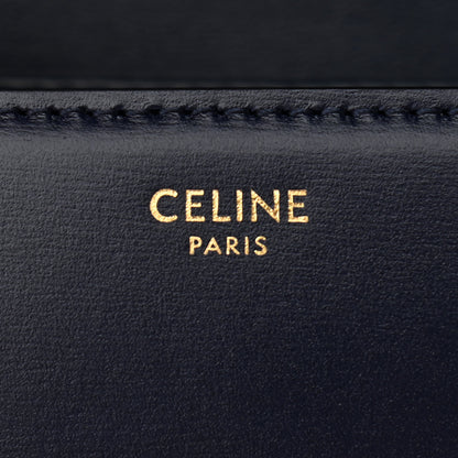 Celine Shiny Calfskin Small Triomphe Dark Blue 6 of 9