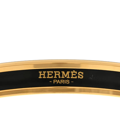 Hermes Enamel Printed Narrow Caleche Bracelet 65 Rouge De Chine 4 of 5