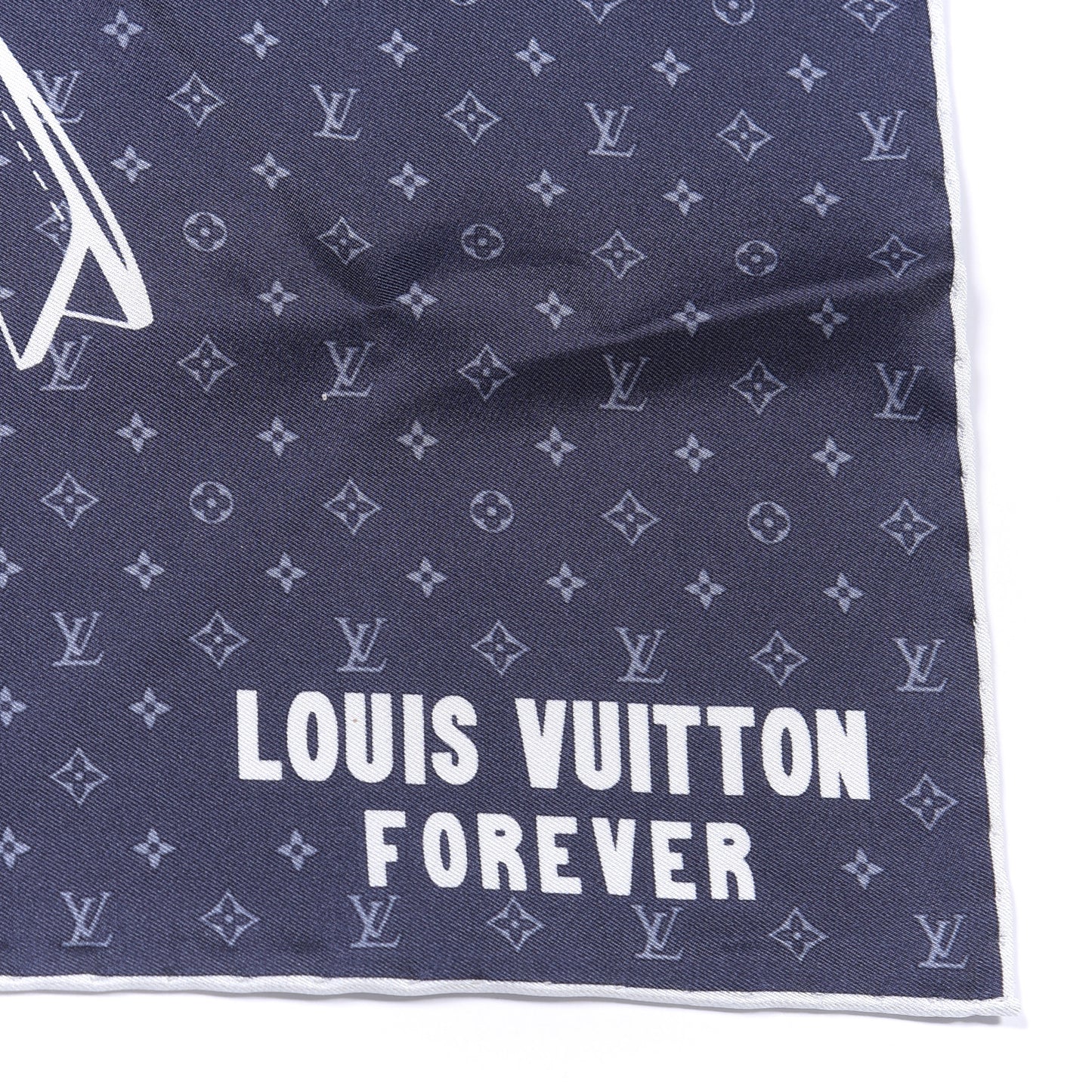 Silk Monogram Vivienne Pocket Square