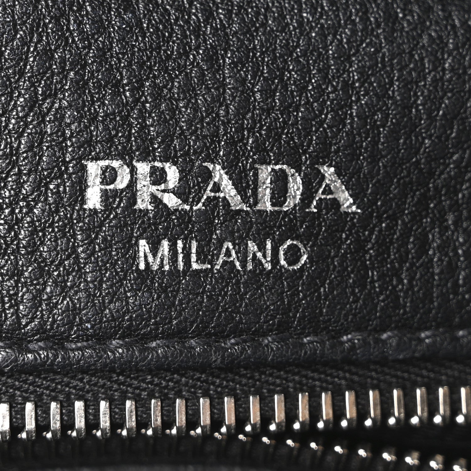Prada Vitello Phenix Bowling Bag Black 6 of 9