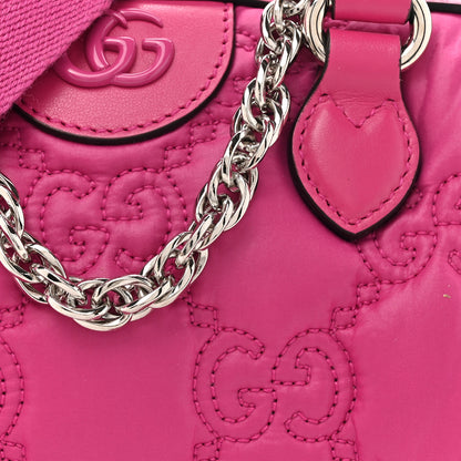 Gucci Nylon Calfskin Enamel GG Matelasse Mini Bowler Bag Lovely 8 of 10