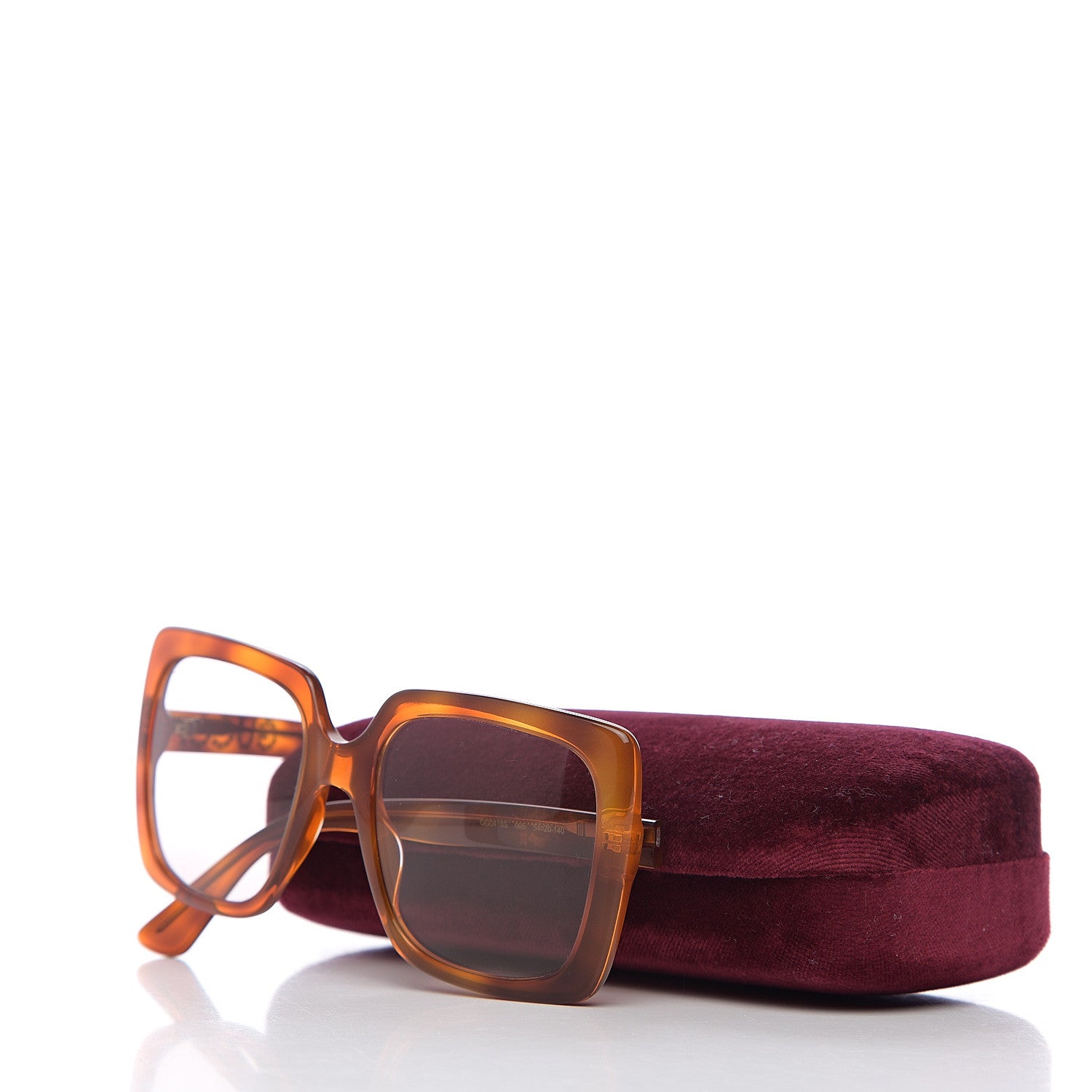 Gucci Crystal Square Frame Sunglasses GG0418S Tortoiseshell 8 of 8