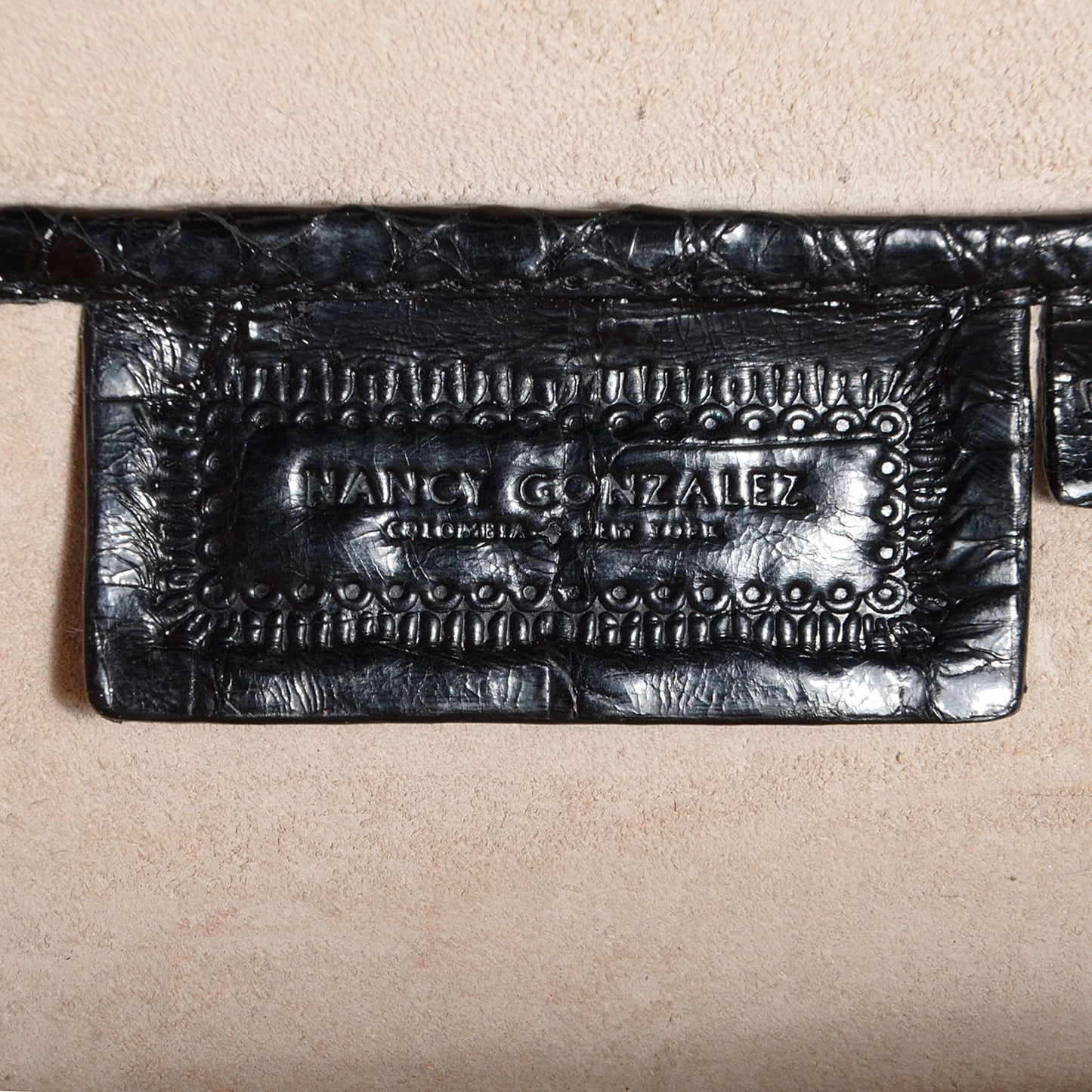 Crocodile Clutch Black