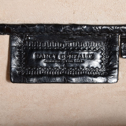 Nancy Gonzalez Crocodile Clutch Black 6 of 8