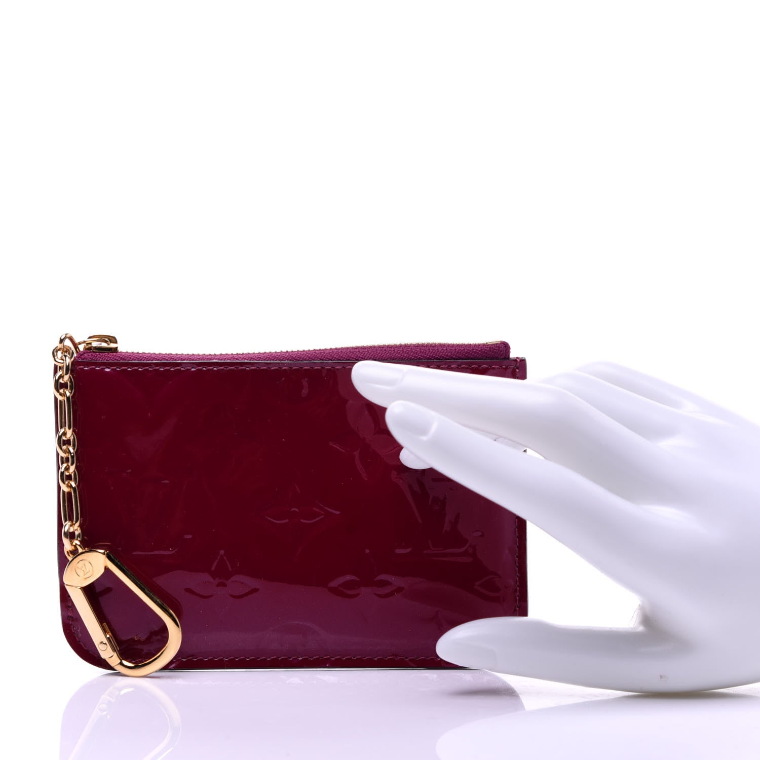 Louis Vuitton Vernis Key Pouch Magenta 2 of 9