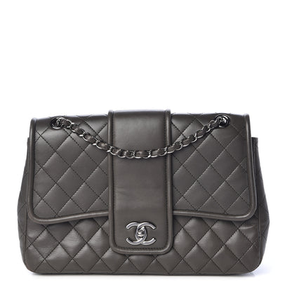 Chanel Lambskin Quilted Elementary Chic Flap Grey 1 of 18