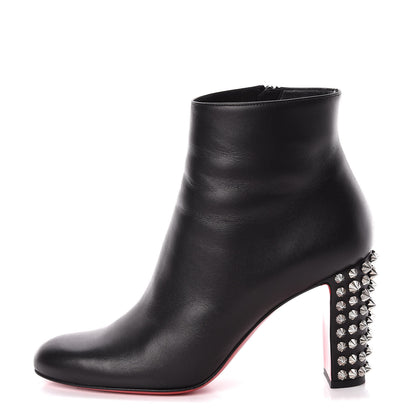 Christian Louboutin Smooth Calfskin Suzi Folk 85 Ankle Boots 39 Black 1 of 12