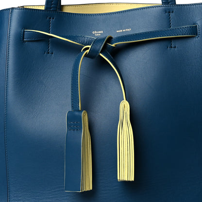 Celine Smooth Calfskin Small Tassel Cabas Phantom Deep Blue 8 of 13