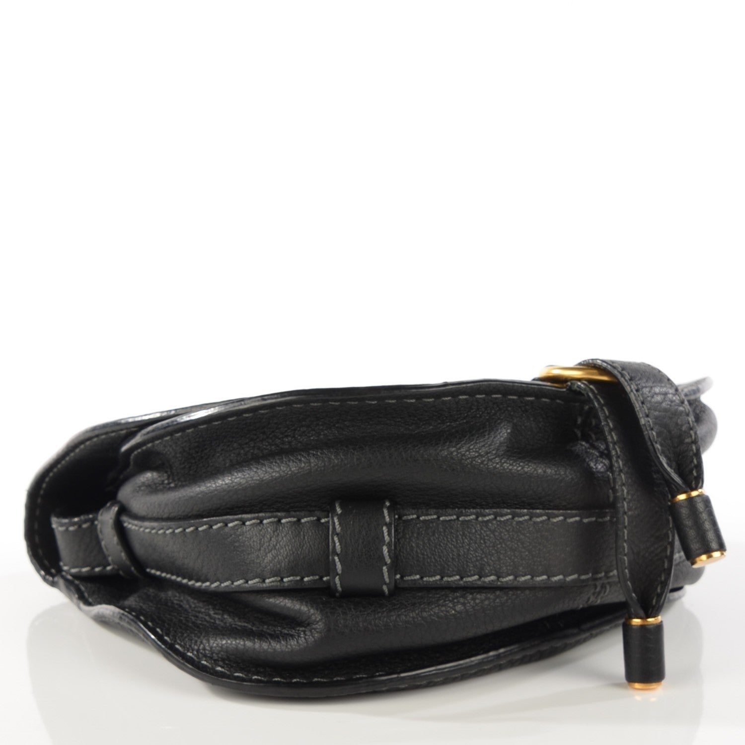 Chloe Calfskin Mini Marcie Round Crossbody Bag Black 4 of 9