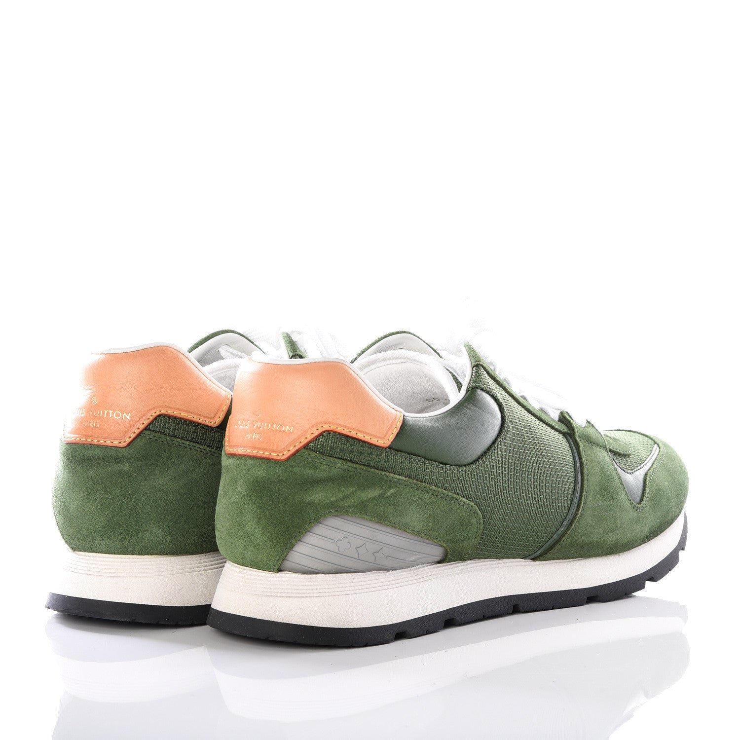 Louis Vuitton Calfskin Suede Abbesses Sneakers 6.5 Vert 4 of 9