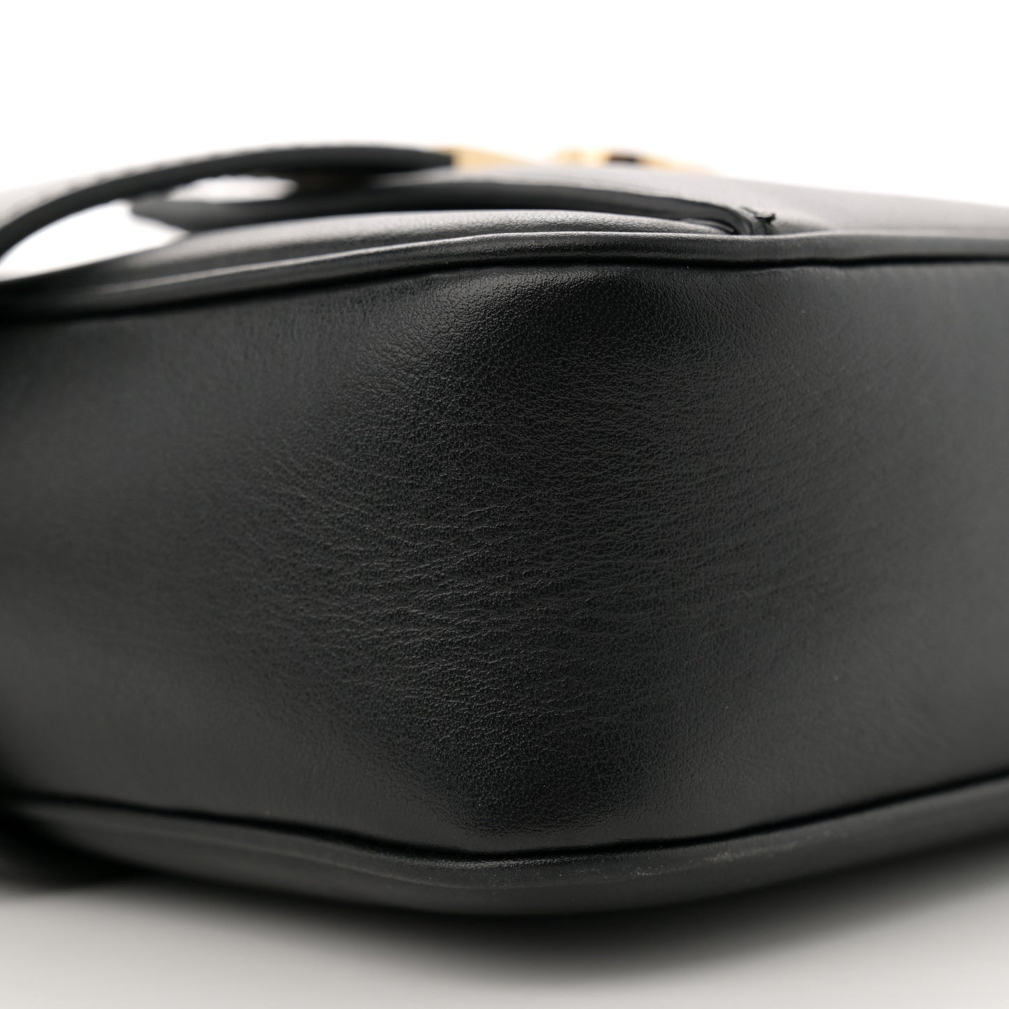 Calfskin Gancio Small Camera Case Black