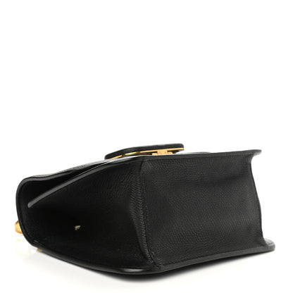 Valentino Garavani Grainy Calfskin Small VSling Shoulder Bag Black 4 of 9