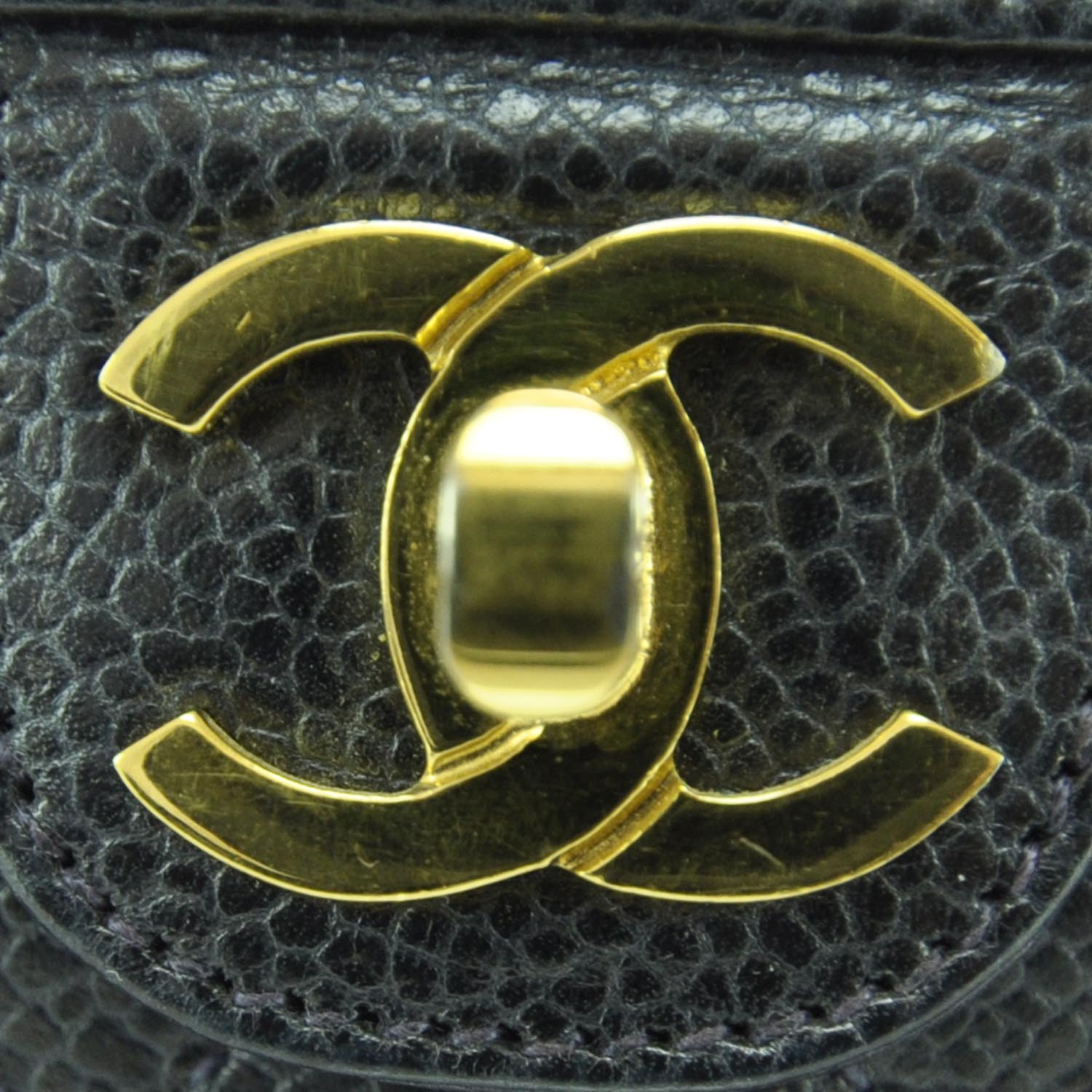Chanel Caviar Quilted Mini Vanity Bag Navy 8 of 13