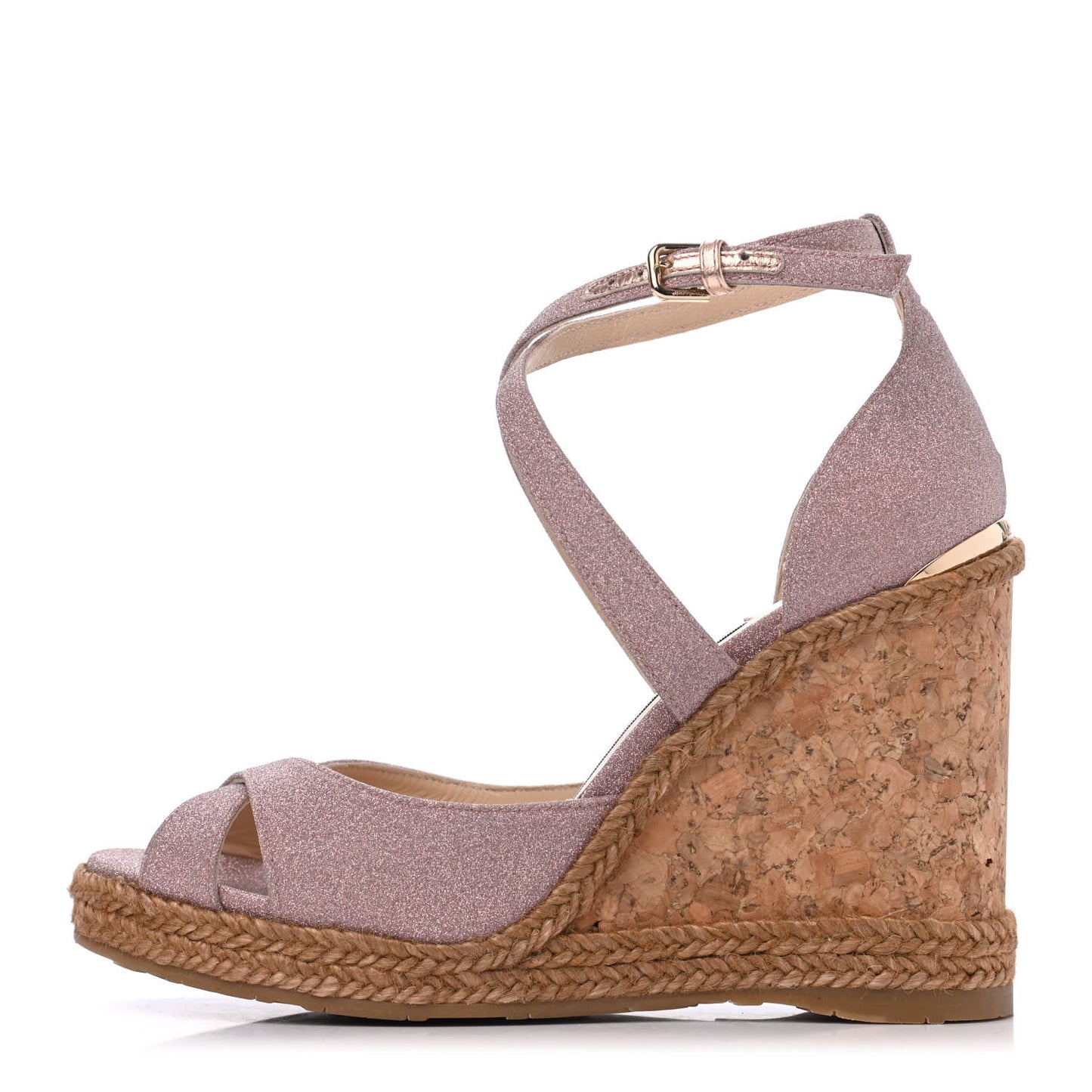 Glitter Rope Cork Alanah 105 Wedge 36 Ballet Pink