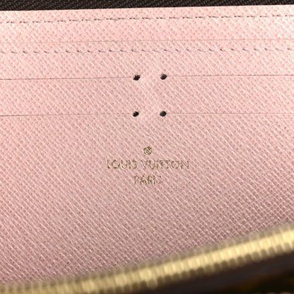 Louis Vuitton Monogram Clemence Wallet Rose Ballerine 6 of 13