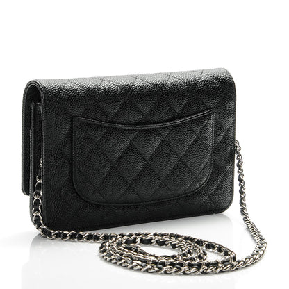 Chanel Caviar Quilted Wallet On Chain WOC Black 3 of 8