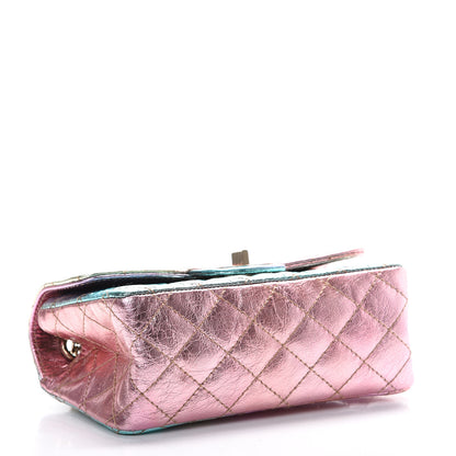 Chanel Metallic Goatskin Quilted Mini 2.55 Reissue Flap Multicolor 3 of 10