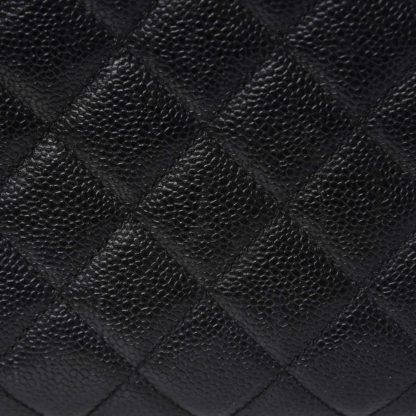Caviar Quilted Grand Shopping Tote GST Black